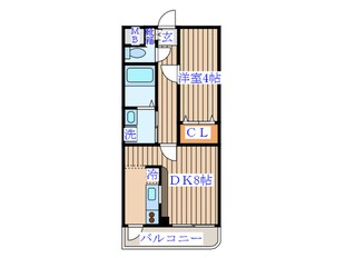 レーベンス柏木の物件間取画像